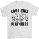 Cool Kids Play Chess Funny Game Player Mens T-Shirt Cotton Gildan White