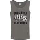 Cool Kids Play Chess Funny Game Player Mens Vest Tank Top Charcoal