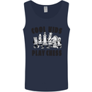 Cool Kids Play Chess Funny Game Player Mens Vest Tank Top Navy Blue