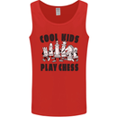 Cool Kids Play Chess Funny Game Player Mens Vest Tank Top Red