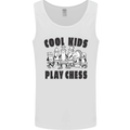 Cool Kids Play Chess Funny Game Player Mens Vest Tank Top White