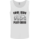 Cool Kids Play Chess Funny Game Player Mens Vest Tank Top White