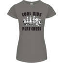 Cool Kids Play Chess Funny Game Player Womens Petite Cut T-Shirt Charcoal