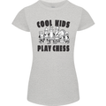 Cool Kids Play Chess Funny Game Player Womens Petite Cut T-Shirt Sports Grey