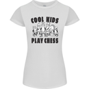 Cool Kids Play Chess Funny Game Player Womens Petite Cut T-Shirt White