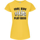 Cool Kids Play Chess Funny Game Player Womens Petite Cut T-Shirt Yellow