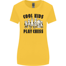 Cool Kids Play Chess Funny Game Player Womens Wider Cut T-Shirt Yellow