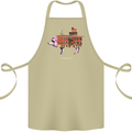 Country House Street Pig Cotton Apron 100% Organic Khaki