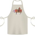 Country House Street Pig Cotton Apron 100% Organic Natural