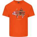 Country House Street Pig Kids T-Shirt Childrens Orange