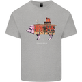 Country House Street Pig Kids T-Shirt Childrens Sports Grey