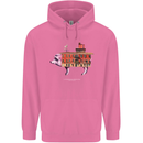 Country House Street Pig Mens 80% Cotton Hoodie Azelea