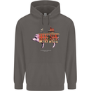 Country House Street Pig Mens 80% Cotton Hoodie Charcoal
