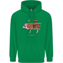 Country House Street Pig Mens 80% Cotton Hoodie Irish Green