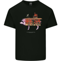 Country House Street Pig Mens Cotton T-Shirt Tee Top Black