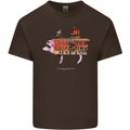 Country House Street Pig Mens Cotton T-Shirt Tee Top Dark Chocolate