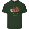 Country House Street Pig Mens Cotton T-Shirt Tee Top Forest Green
