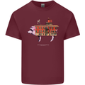 Country House Street Pig Mens Cotton T-Shirt Tee Top Maroon
