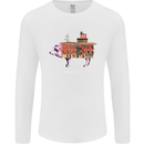 Country House Street Pig Mens Long Sleeve T-Shirt White
