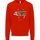 Country House Street Pig Mens Sweatshirt Jumper Bright Red