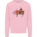 Country House Street Pig Mens Sweatshirt Jumper Light Pink