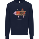 Country House Street Pig Mens Sweatshirt Jumper Navy Blue