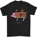 Country House Street Pig Mens T-Shirt Cotton Gildan Black