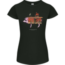Country House Street Pig Womens Petite Cut T-Shirt Black