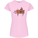 Country House Street Pig Womens Petite Cut T-Shirt Light Pink