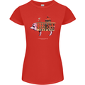 Country House Street Pig Womens Petite Cut T-Shirt Red
