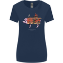 Country House Street Pig Womens Wider Cut T-Shirt Navy Blue