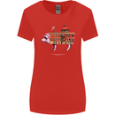 Country House Street Pig Womens Wider Cut T-Shirt Red