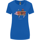 Country House Street Pig Womens Wider Cut T-Shirt Royal Blue