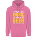 Country Music & Beer Thats Why Im Here Childrens Kids Hoodie Azalea