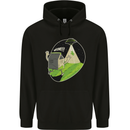 Cow Abduction Funny Alien UFO Food Childrens Kids Hoodie Black