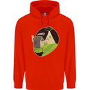 Cow Abduction Funny Alien UFO Food Childrens Kids Hoodie Bright Red