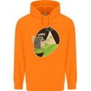 Cow Abduction Funny Alien UFO Food Childrens Kids Hoodie Orange