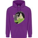 Cow Abduction Funny Alien UFO Food Childrens Kids Hoodie Purple