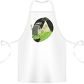 Cow Abduction Funny Alien UFO Food Cotton Apron 100% Organic White