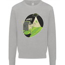 Cow Abduction Funny Alien UFO Food Kids Sweatshirt Jumper Sports Grey