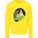 Cow Abduction Funny Alien UFO Food Kids Sweatshirt Jumper Yellow