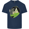 Cow Abduction Funny Alien UFO Food Kids T-Shirt Childrens Navy Blue