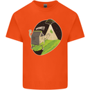 Cow Abduction Funny Alien UFO Food Kids T-Shirt Childrens Orange
