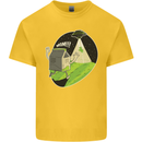 Cow Abduction Funny Alien UFO Food Kids T-Shirt Childrens Yellow