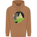 Cow Abduction Funny Alien UFO Food Mens 80% Cotton Hoodie Caramel Latte
