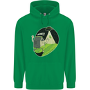 Cow Abduction Funny Alien UFO Food Mens 80% Cotton Hoodie Irish Green