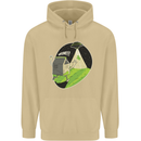 Cow Abduction Funny Alien UFO Food Mens 80% Cotton Hoodie Sand