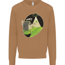 Cow Abduction Funny Alien UFO Food Mens Sweatshirt Jumper Caramel Latte