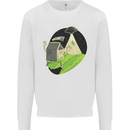 Cow Abduction Funny Alien UFO Food Mens Sweatshirt Jumper White