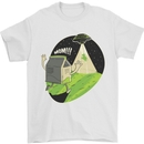 Cow Abduction Funny Alien UFO Food Mens T-Shirt Cotton Gildan White